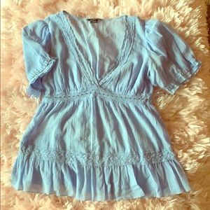 Baby blue blouse